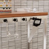 Valkyrie 10 Adet Neodyum Mıknatıs Askı Seti 14kg Taşıma Kanca Mutfak Buzdolabı Banyo Kapı Dolap Balkon Tekne Siyah - 7