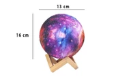 Dekoratif Yerküre Renkli 15 Cm Pilli - 3