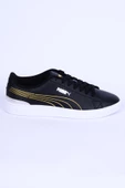 Puma 395085-02 Vikky V3 Metalic Shine Sneakers Rahat Taban Hafif Esnek Siyah-Gold Kadın Günlük Spor Ayakkabı - 1