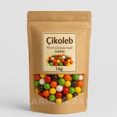 Çikoleb 1 kg Renkli Çikolata Kaplı Leblebi - 1