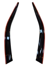 Hyundai H100 Minübüs Kırmızı Kromlu Cam Rüzgarlığı 2-Li - 1