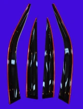 Toyota Yaris Kırmızı Kromlu Cam Rüzgarlığı 2000-2005 Arası thumbnail 5