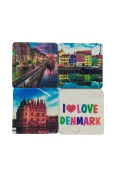 Danimarka Temalı Dörtlü Taş Magnet thumbnail 3