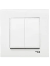 Viko Karre Komütatör Beyaz (Çerçeve Dahil) 90967002 (4 Adet) - 3