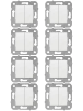 Viko Karre Komütatör Beyaz (Çerçeve Dahil) 90967002 (8 Adet) - 1