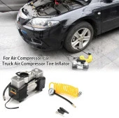 ARAÇ LASTİK ÇİFT PİSTONLU HAVA ŞİŞİRME KOMPRESÖRÜ POMPASI PROFESYONEL 150PSI 12 VOLT - 7