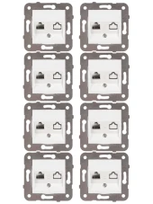 Viko Karre Tekli Nümeris Telefon Prizi Cat3 Beyaz (Çerçeve Dahil) 90967013 (8 Adet) thumbnail 1