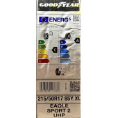 GOODYEAR 215/50R17 95Y EAGLE SPORT 2 UHP XL FP YAZ LASTİĞİ MADE-IN GERMANY YENİ TARİHLİ 2024 - 3