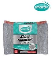 SHINY DİAMOND BULAŞIK SÜNGER 2 Lİ OVMA İNOX - 1