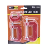 3 Parça C Tipi Mengene Seti İşkence Aleti Hobi İşkence - 2