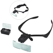 -Işıklı Gözlük Büyüteç - 5 Farklı Lens 9892B - 1