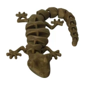 3D Hareketli Oyuncak Kertenkele - Altın Kahve - 1