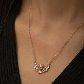 925 Ayar Gümüş Kanatlı Melek Kadın Gümüş Kolye thumbnail 3