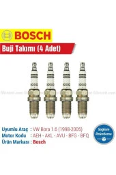 Bosch Vokswagen Bora 1.6 Bosch ÇİFT TIRNAK Buji Takımı  1998 1999 2000 2001 2002 2003 2004 2005 thumbnail 1