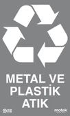 Motek Geri Dönüşüm Metal Plastik Evsel Atık Çöp Kovası 80Lt-MPE416 - 2