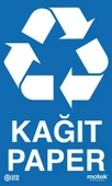 Motek Geri Dönüşüm Cam Kağıt Atık Çöp Kovası 80Lt-CK415 - 3