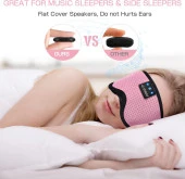 LC-dolida 3D Uyku Maskesi - Bluetooth Kablosuz Müzik - Klasik Pembe - 3
