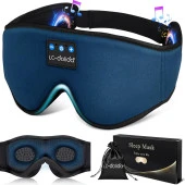 LC-dolida 3D Uyku Maskesi - Bluetooth Kablosuz Müzik - Lacivert - 1