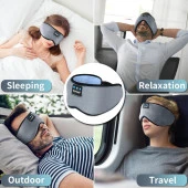 TOPOINT Uyku Kulaklıkları Bluetooth Uyku Maskesi - Koyu Gri - 3