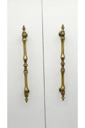 Gözde Antik Sarı Mobilya Dolap Mutfak Çekmece Kulpu 224 Mm 1 Adet - 4