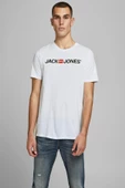 Jack Jones Logo Crew Neck Noos Erkek Tişört 12137126 thumbnail 2