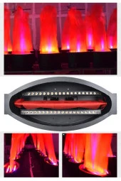 Quenlite Flame Alev Efekti 120W Kırmızı ve Mavi Işık Sahne Işık Efekt Sistemleri - 3
