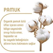Pure Baby Organik Pamuklu Cırtlı Bez 4'lü Paket 2 Numara Mini 272 Adet - 3