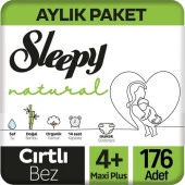 Sleepy Natural Bebek Bezi 4+ Beden 176'lı thumbnail 1