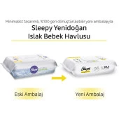 Sleepy Yenidoğan Islak Bebek Havlusu 12X40 (480 Yaprak) - 4