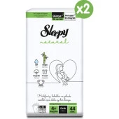 Sleepy Natural Süper Paket Bebek Bezi 4+ Numara Maxi Plus 88 Adet thumbnail 2