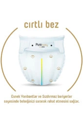 Pure Baby Organic Bebek Bezi 4 Numara Maxi 7-16 Kg 104 Adet thumbnail 6