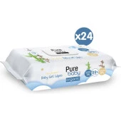 Pure Baby Organic Yenidoğan Islak Havlu 24X70 (1680 Yaprak) - 2
