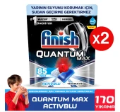 Finish Quantum Max Bulaşık Makinesi Deterjanı 2 x 85 Tablet thumbnail 1