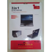 POLYGOLD PG-322  3 in 1 laptop koruma paketi (kapak-ekran-klavye) - 1