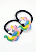 Unicorn Lastikli Çocuk Tokası - 2li thumbnail 2