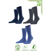 Bambu Erkek Soket Düz Uzun Çorap Klasik Yazlık Dikişsiz 3'lü Premium Set - 4