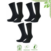 Bambu Erkek Soket Düz Uzun Çorap Klasik Yazlık Dikişsiz 3'lü Premium Set - 3