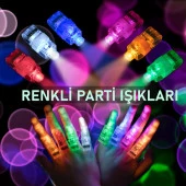 Eğlenceli Parmak Led Hediyelik Parti Malzemesi 4'lü - 1