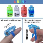 Eğlenceli Parmak Led Hediyelik Parti Malzemesi 4'lü - 2
