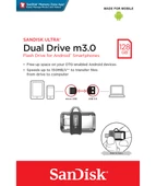 SanDisk Ult Dual Drive m3128G GreySilver - 3