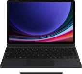 Samsung Galaxy Tab S9 Plus Mousepadli Klavyeli Kapaklı Kılıf - Siyah - 1