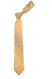 Cengiz İnler Çiçek Desen Mendilli Mikrofiber Erkek Kravat - 6