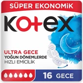 Kotex Ultra Gece Hijyenik Ped 16'lı 2 Adet thumbnail 1