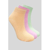 Kadın Bambu Patik Çorap (3 ADET) Görünmez Dikişsiz Parfümlü Kısa Yazlık Kadın Çorabı - 2