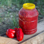 Hatay Usulü Doğal  Biber Salçası 1 KG (Tatlı Biber) - 1