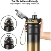 Tkk Çelik Termos Matara 500ML Golden - 4