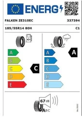 Falken 185/55 R14 TL 80H Ziex ZE310 Ecorun Yaz Lastiği 2024 Üretim - 3