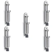 5 Adet Kapıya Monte Basmalı Yaylı Kapı Stoperi Tampon Kapı Tutucu İnox - 1