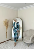 ELB004 PİLİSELİ KEMERLİ ELBİSE - 2