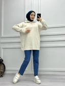 YAKASI FERMUAR DETAYLI STD TUNİK T0001 - 8